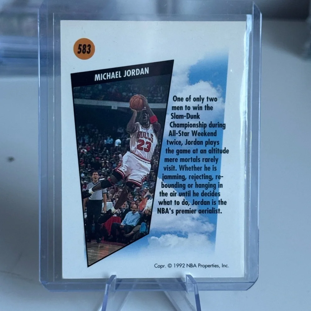 1992 Michael Jordan NBA Skybox Sky Masters. NBA champions. - Picture 2 of 2